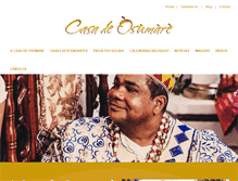 Tablet Screenshot of casadeoxumare.com.br